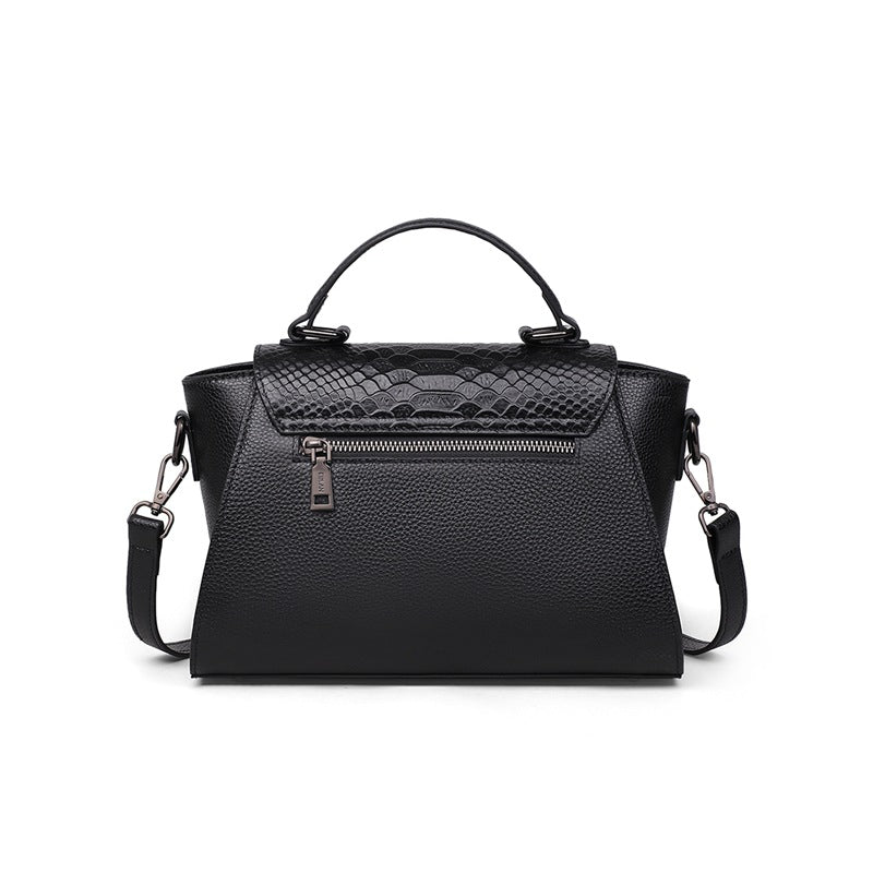 3567 genuine leather woven handbag