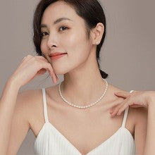 2222 pearl collar necklace