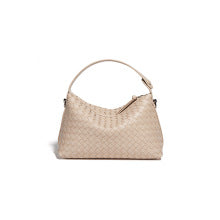 2398 Sheep skin woven handbag