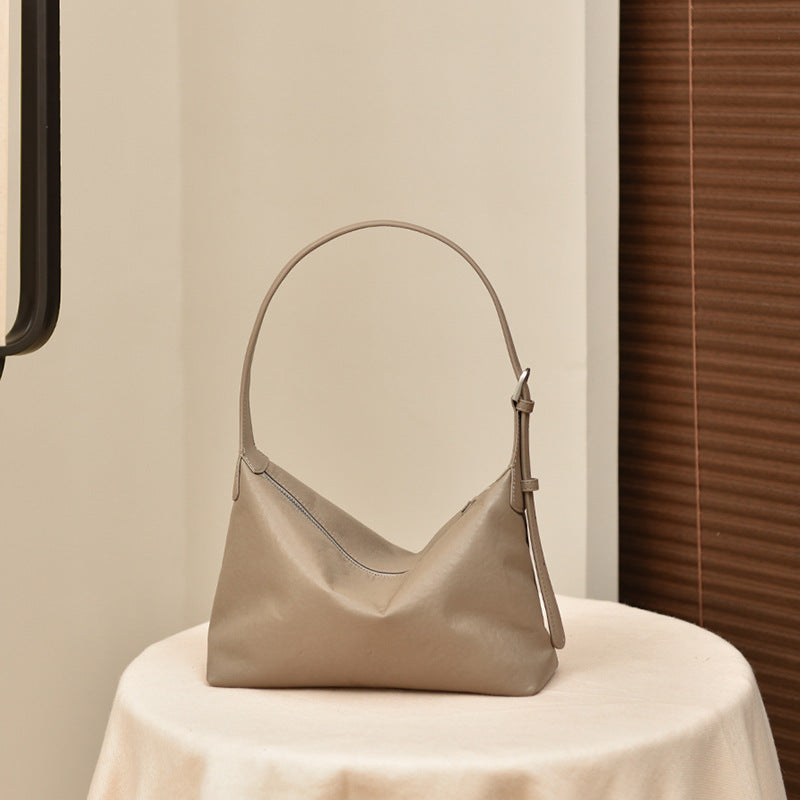2357 vintage cowhide leather hobo bag