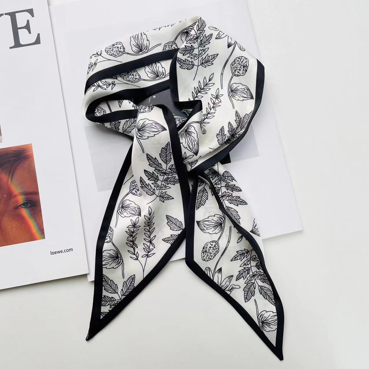 2149 imitation silk twilly long ribbon