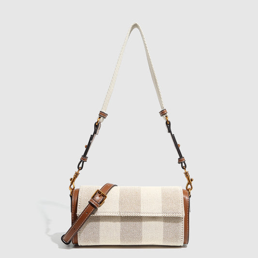 1544 small flap plaid crossbody bag