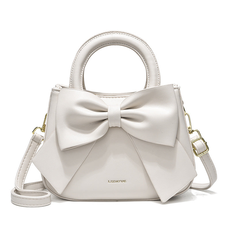 4247genuine leather women bowknot handbag