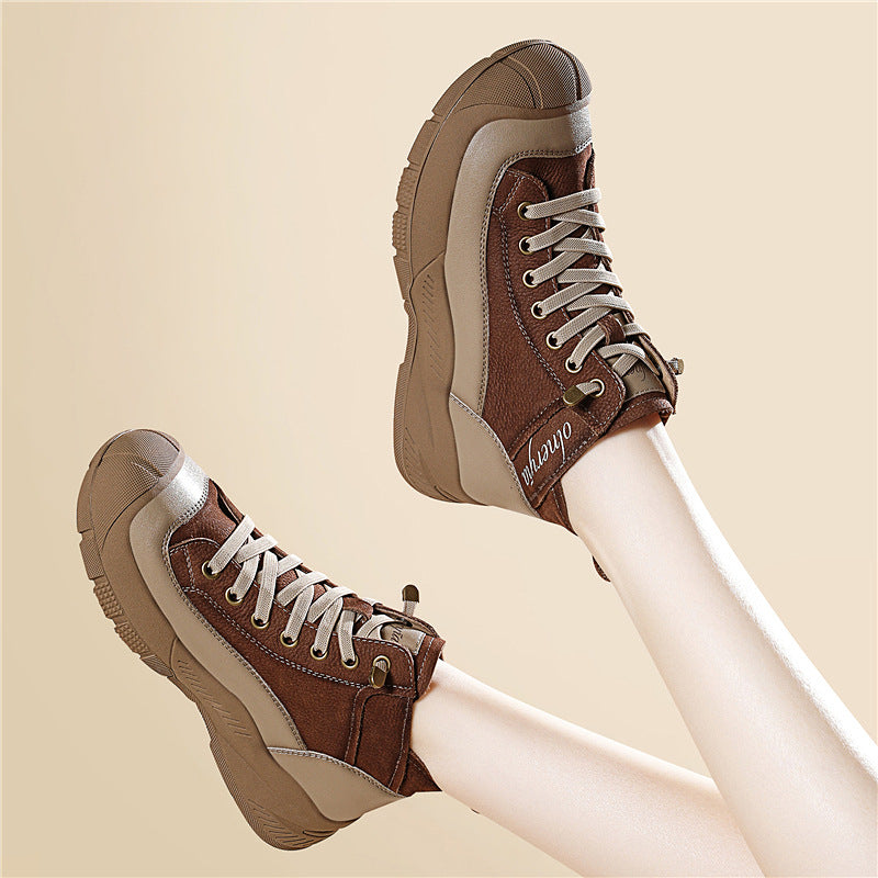 3764 high top platfrom ankle boot