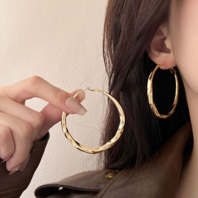 TK5 925 silver large loop earring