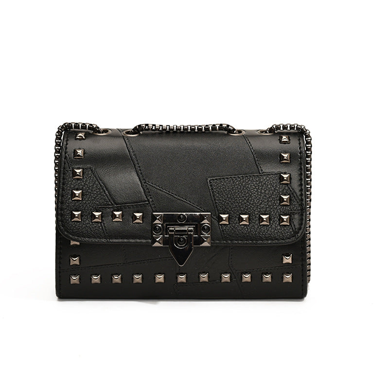 1994-1 rivet leather crossbody bag