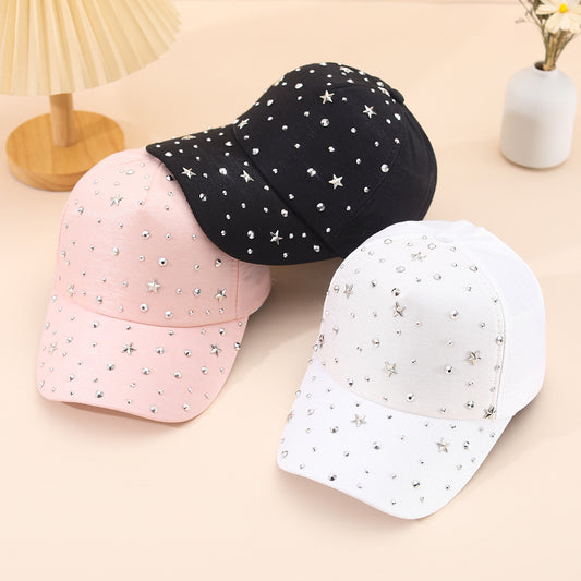 563 trendy rivet outdoor sun cap
