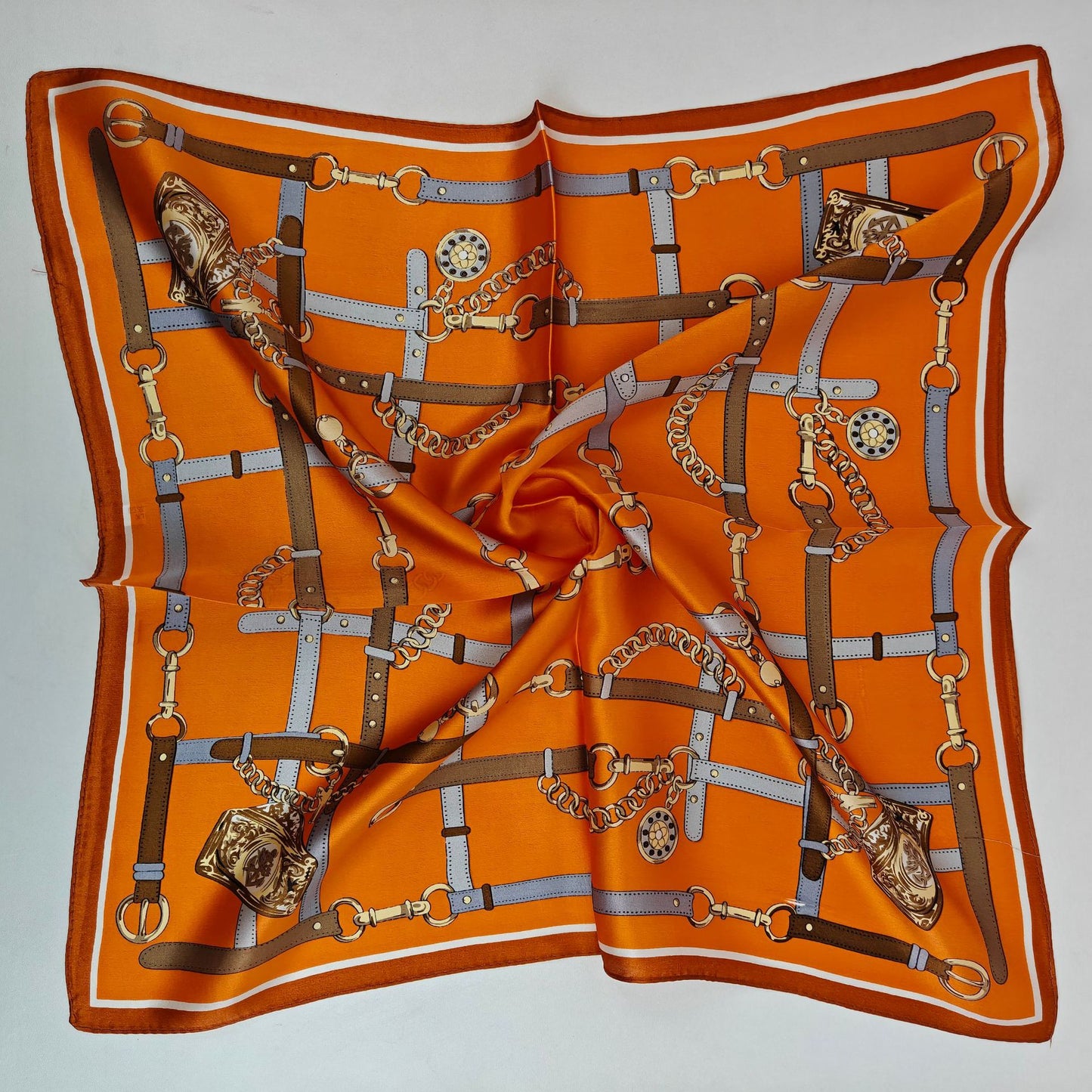 4446 100% silk scarf