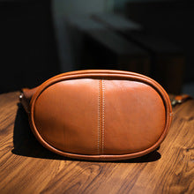 1178 cowhide large bucket bag