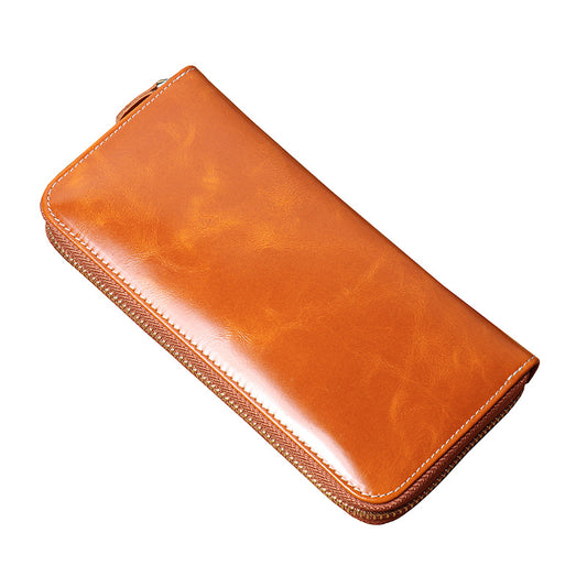 1064 casual solid long purse