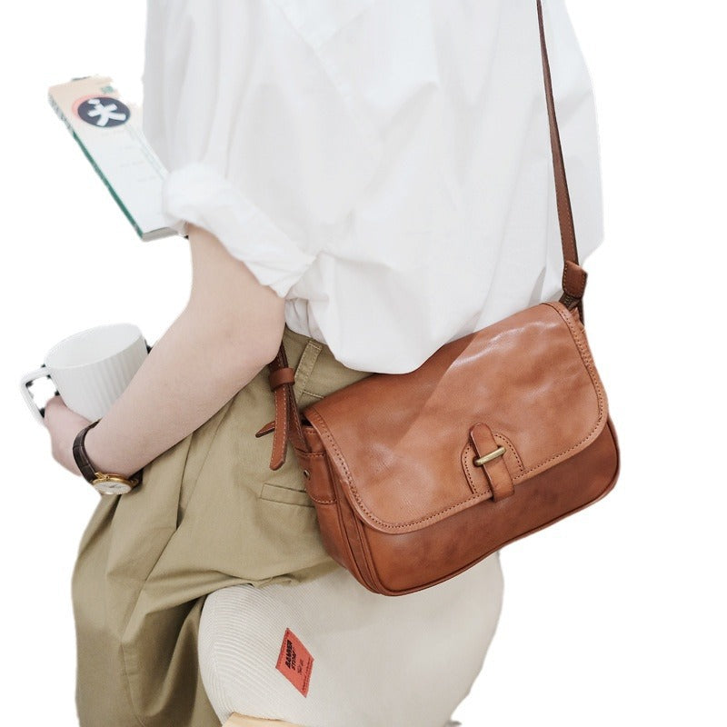 4262 genuine leather women crossbody bag