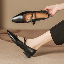 2667 square-toe mary jane flats