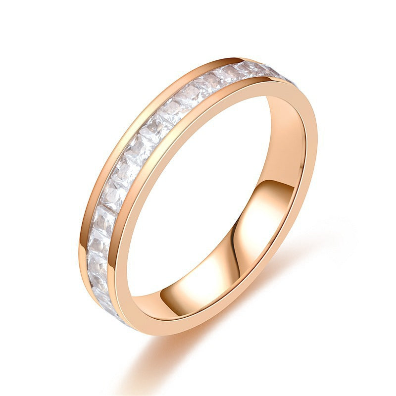 1975 stainless rhinestone rings