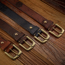 1073 copper buckle men's belt