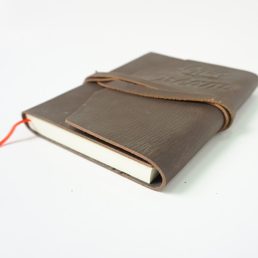 1951 leather cover notebook