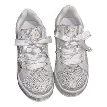 2675 platform sneaker fully rhinestone