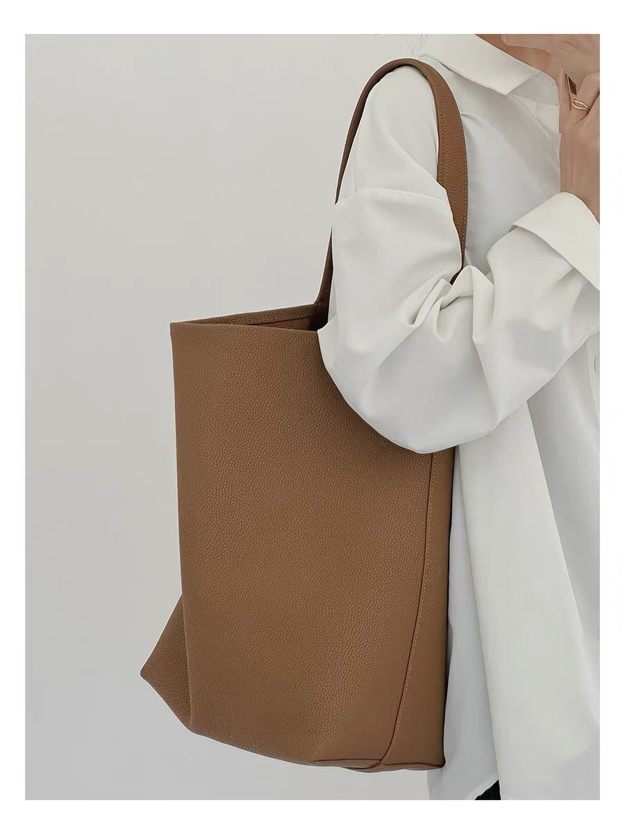 890 genuine leather large shopping bag