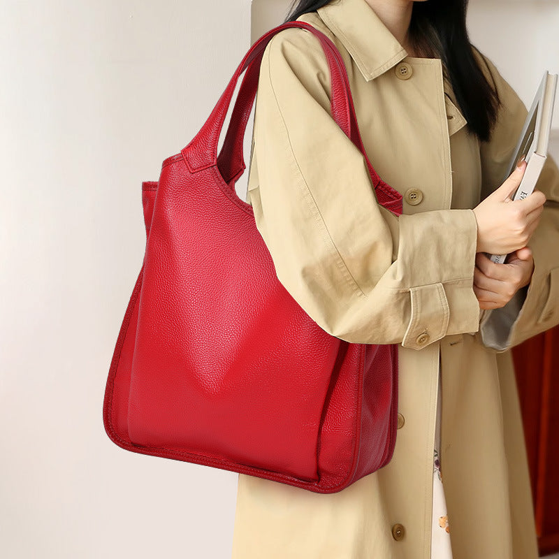 608 personalize genuine leather shoulder bag