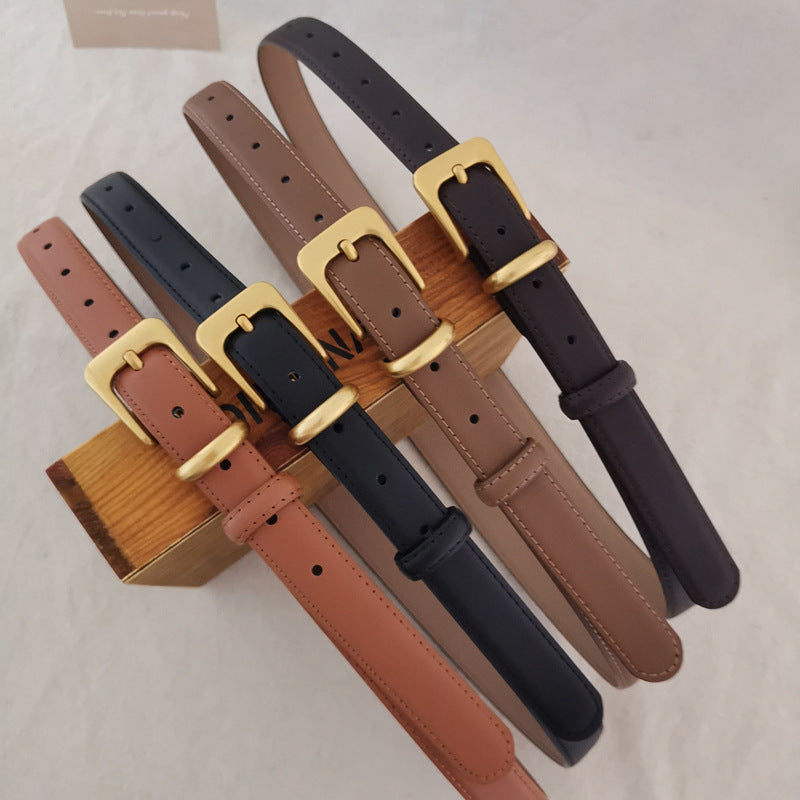737 alloy women leather belt