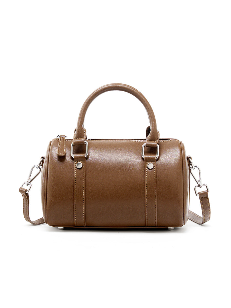 4365 genuine leather boston handbag