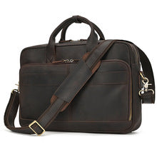 2178 vintage genuine leather briefcase laptop bag
