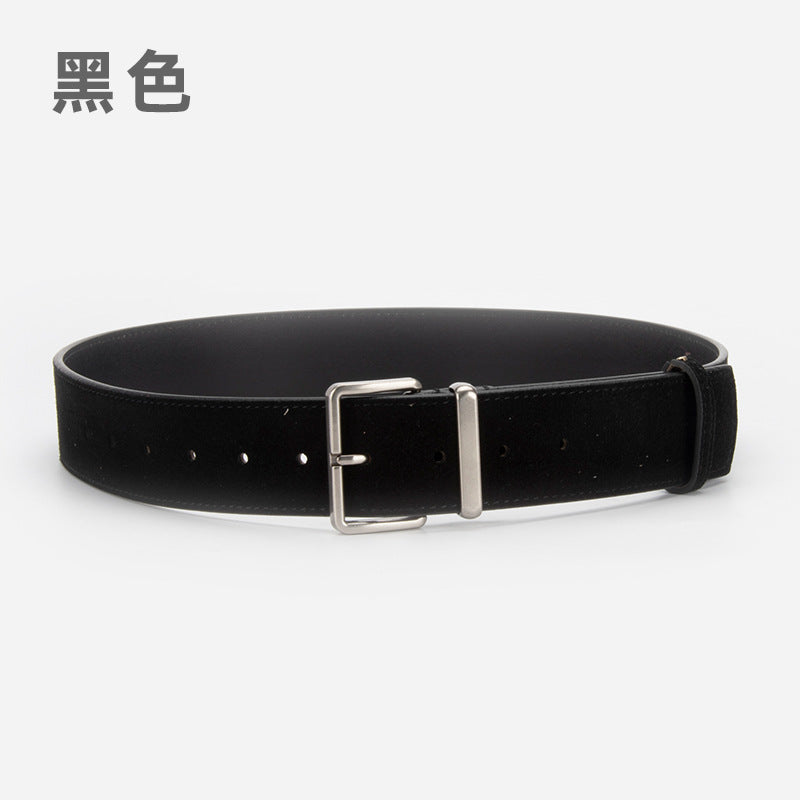 780 suede leather pin buckle leisure belt