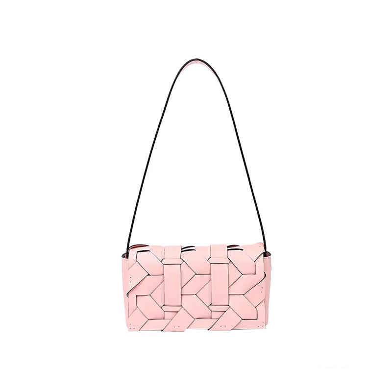 315 trendy woven leather underarm bag