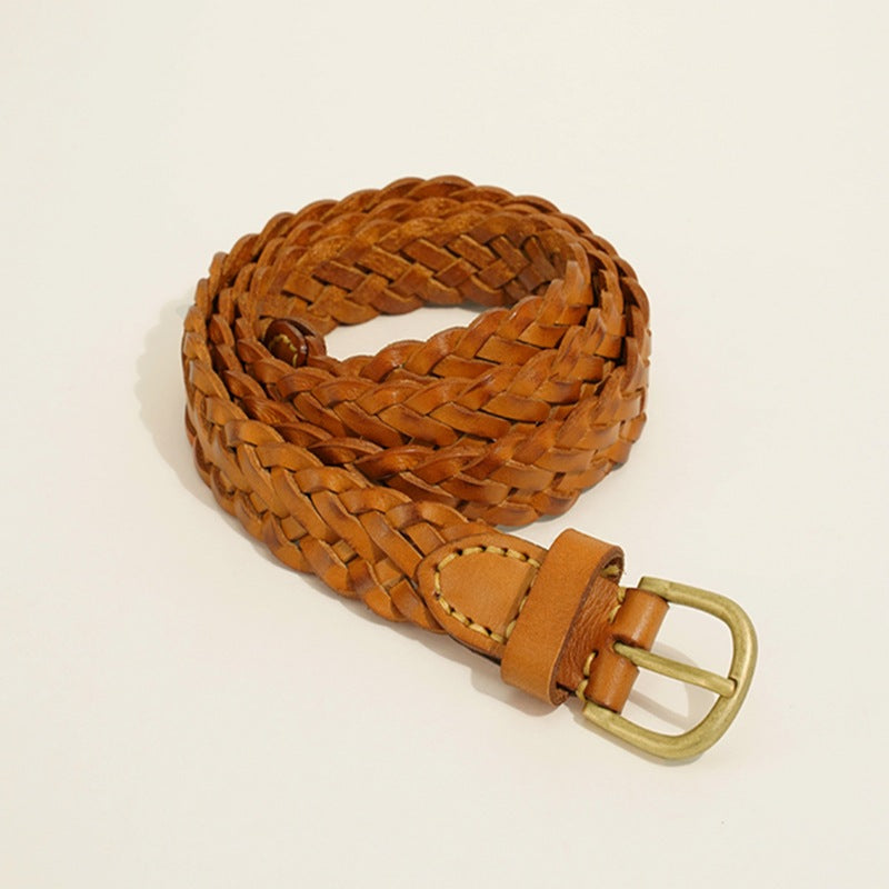 1875 weave leather belt