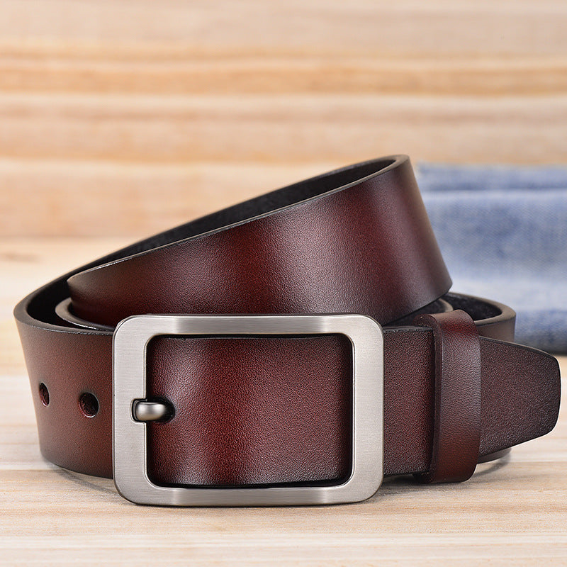 1707 vintage genuine leather men's belt