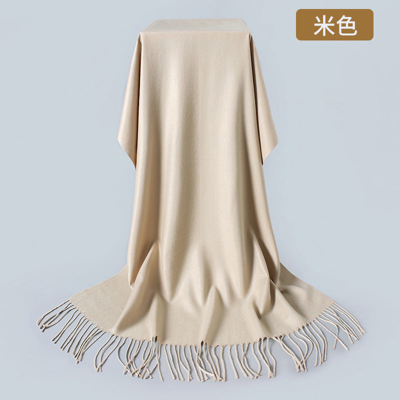 805 solid wool pashmina