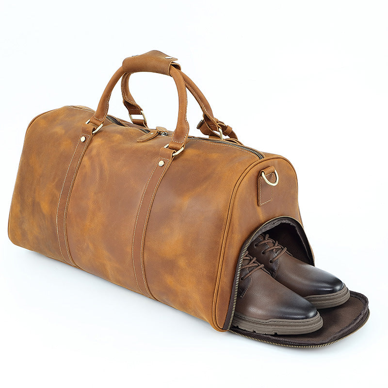 FK1 genuine leather travel holdall