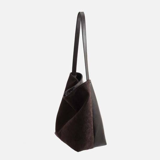 1667 suede leather handbag