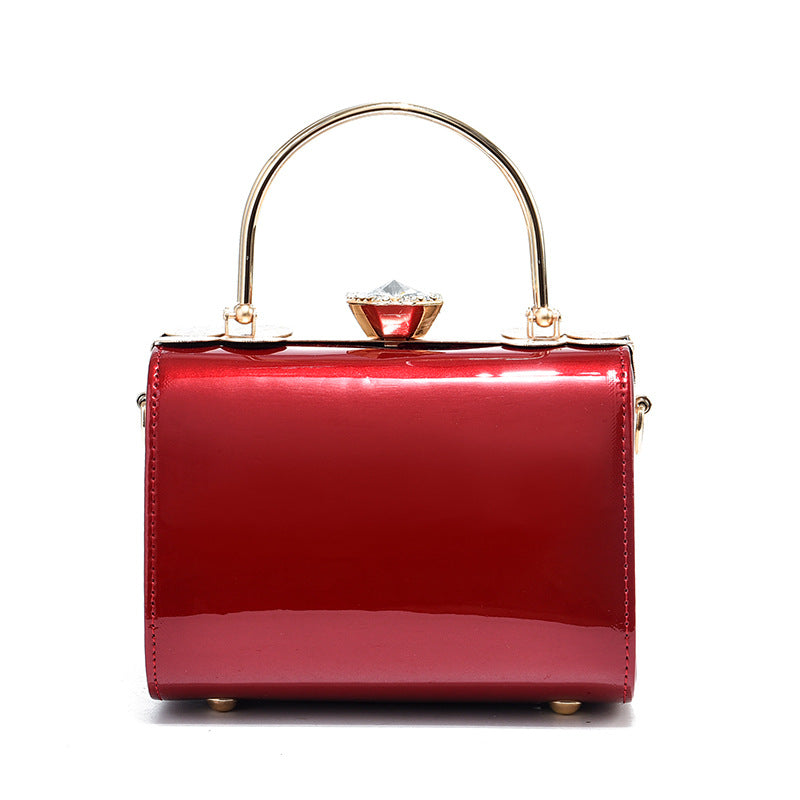 3674 patent leather crossbody bag