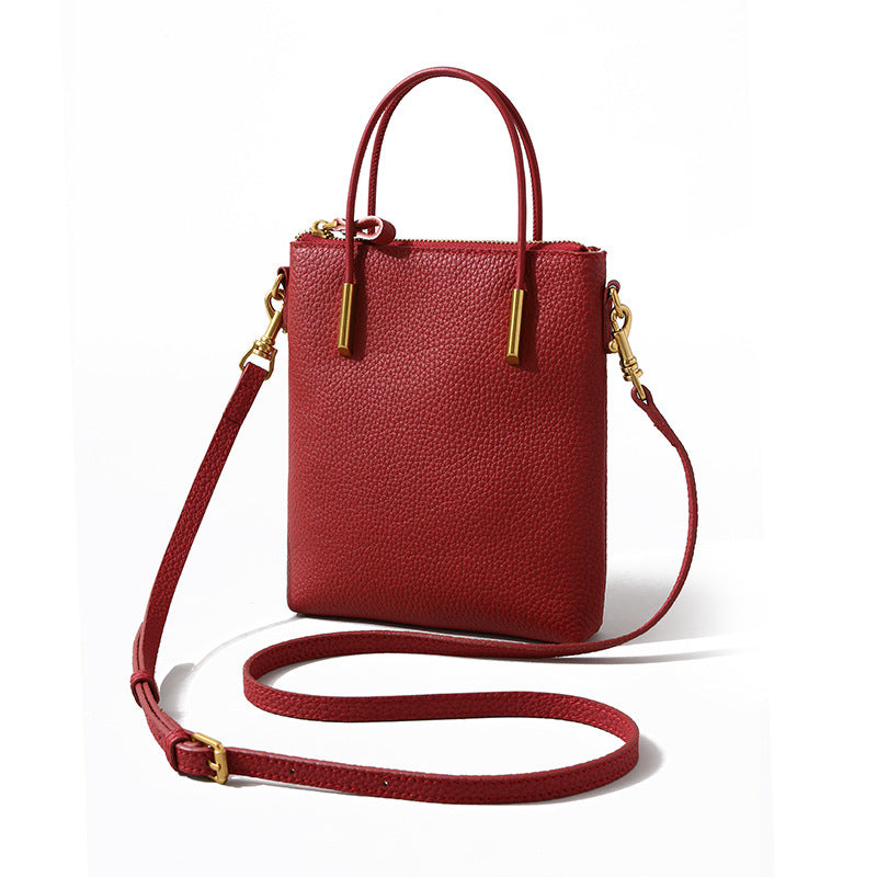 HQ small genuine leather women crossbody bag