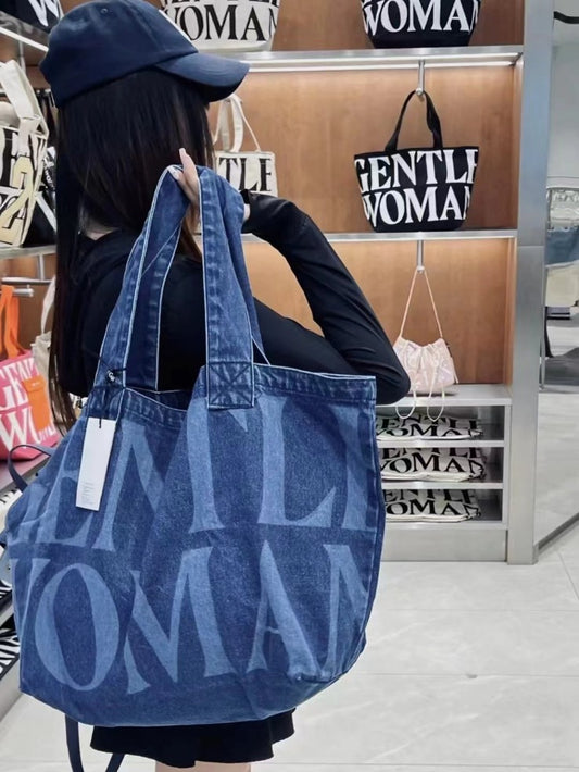 384 denim canvas handbag