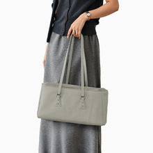 2167 solid gray boston handbag