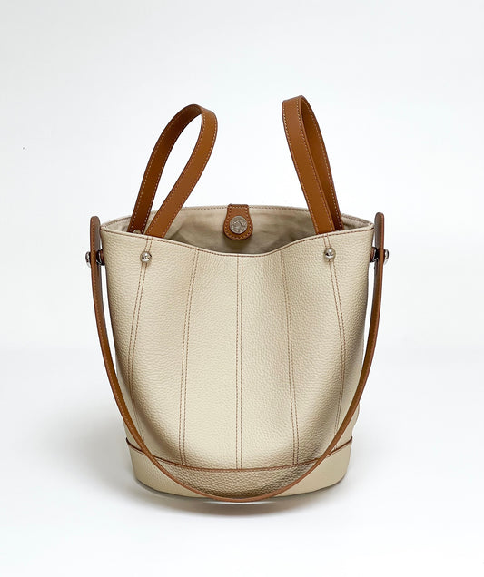 893 small soft bucket leather handbag