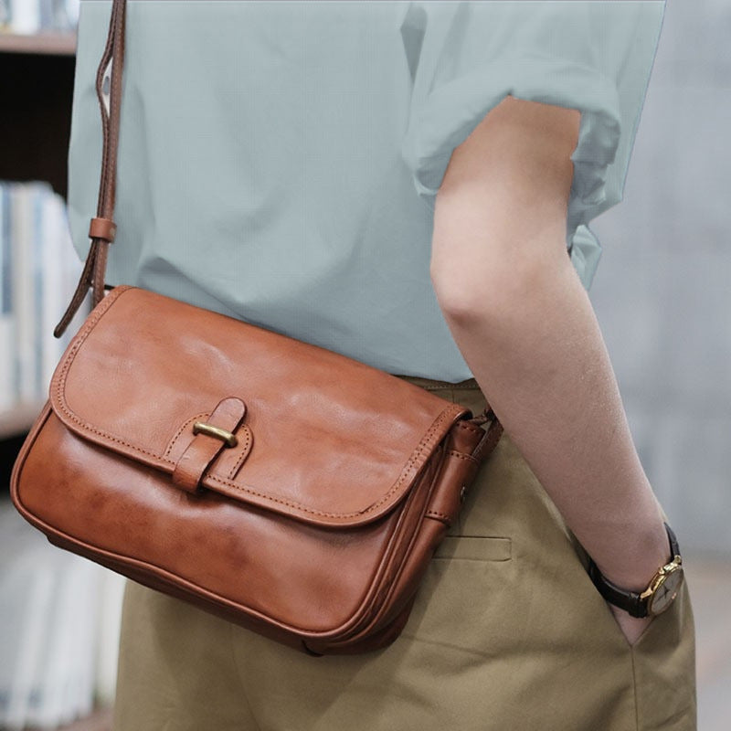 4262 genuine leather women crossbody bag