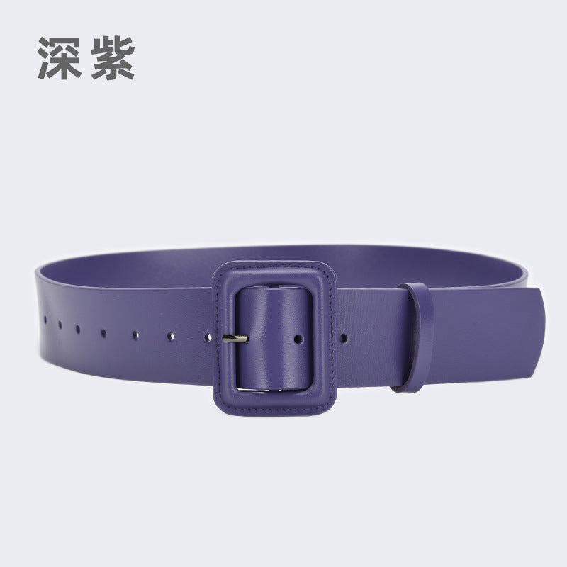 982 wide waist belt leather cummerbunds