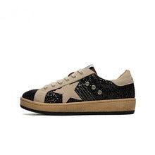 2684 vintage style glitter sneaker