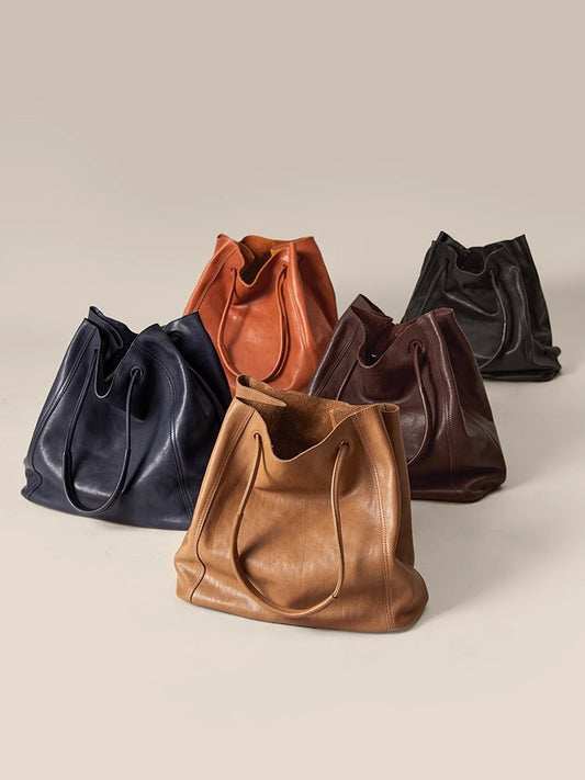 751 genuine leather large handbag
