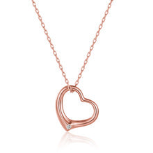 2562 S925 silver heart necklace