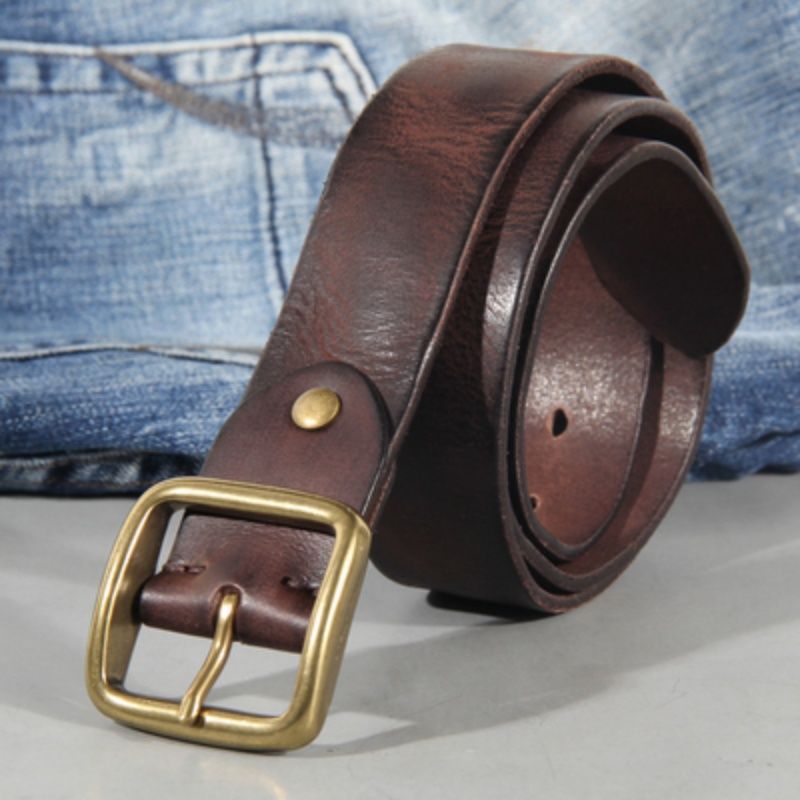 899 pin buckle men's leather belt