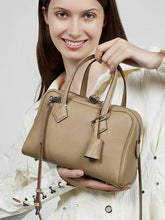2659 genuine leather women boston handbag