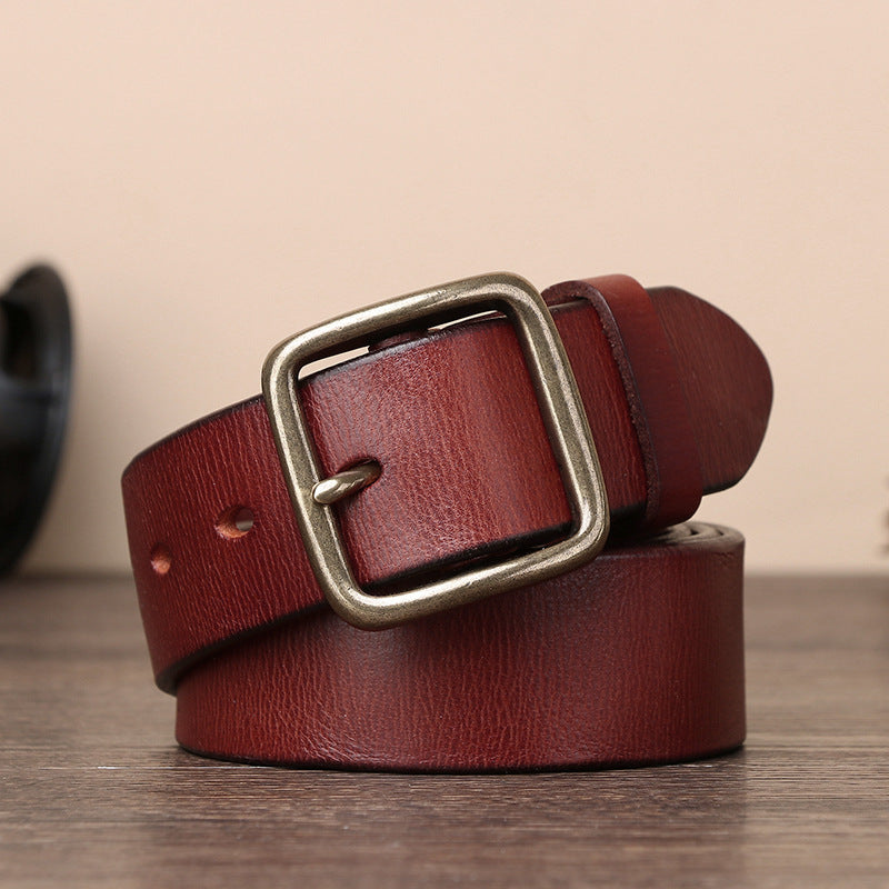 899 pin buckle men's leather belt