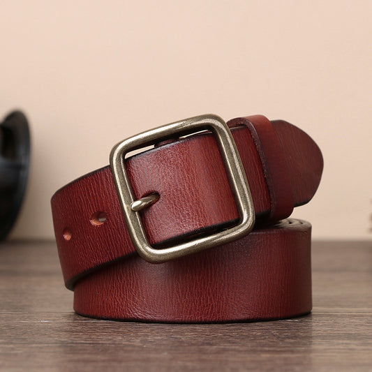 899 pin buckle men's leather belt