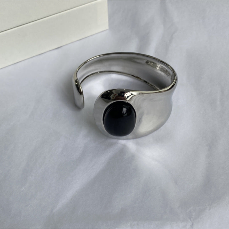 2294 classic big cuff bangle silver jewelry