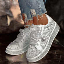 2675 platform sneaker fully rhinestone