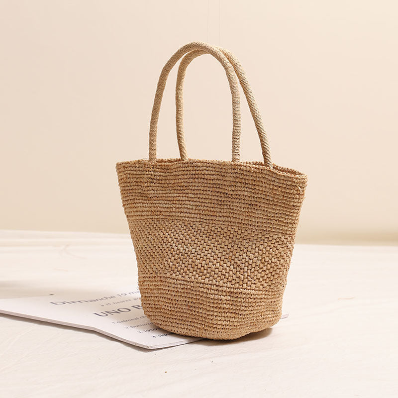 3898 fashion hand-made raffia handbag