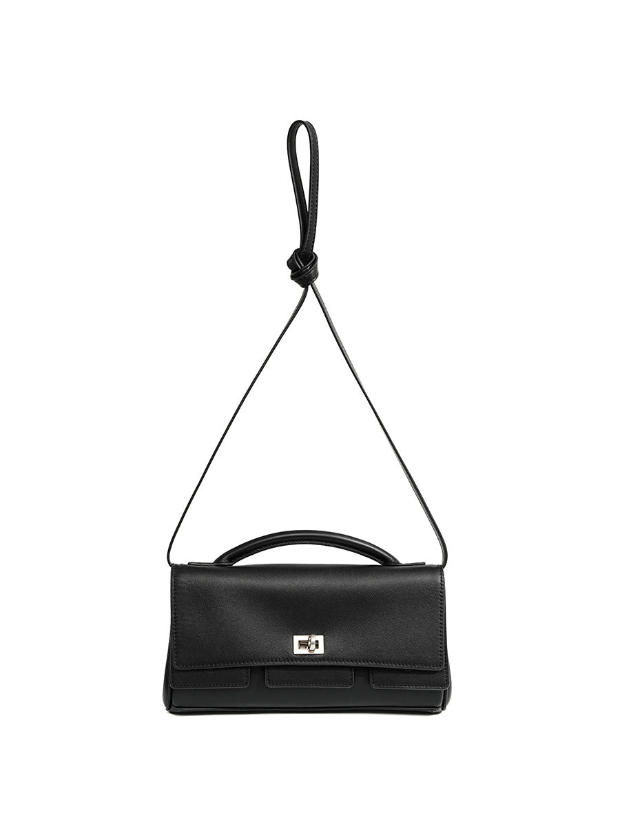 2359 genuine leather flap crossbody bag